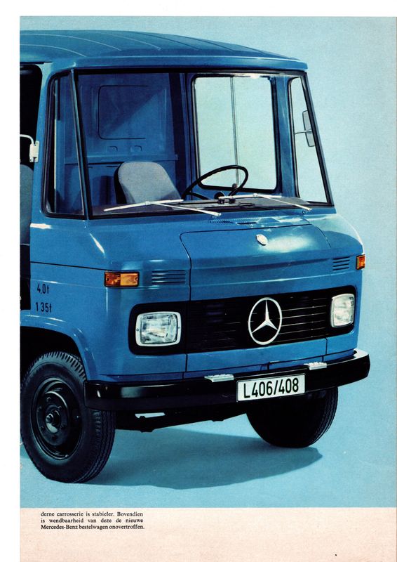 Sales Brochure 'Mercedes-Benz L 406 / 408'  (Dutch)
