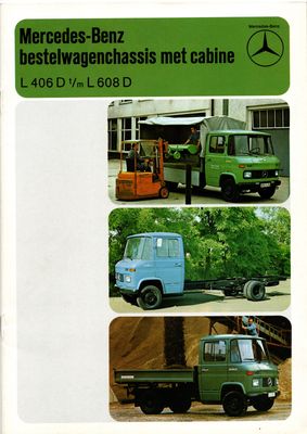 Original Sales Brochure 'Mercedes-Benz L406D t/m L608D'  (Dutch)