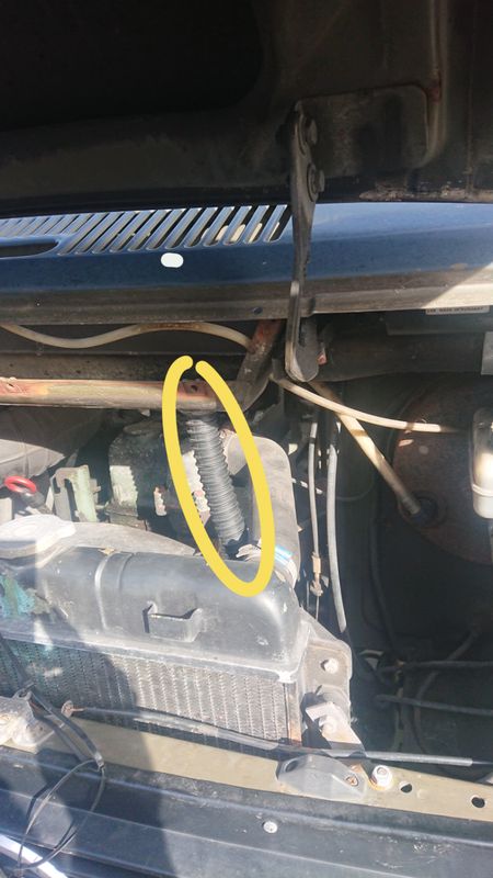 #161 Drain / hose for heaterbox in enginebay