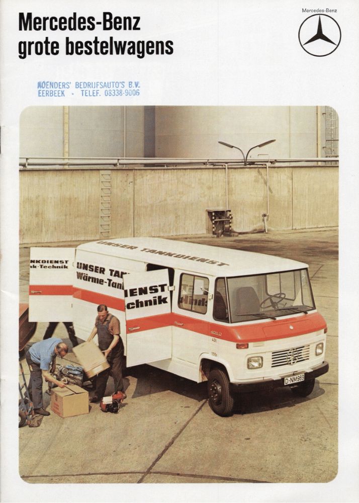 Sales Brochure 'Mercedes-Benz grote bestelwagens' (Dutch)