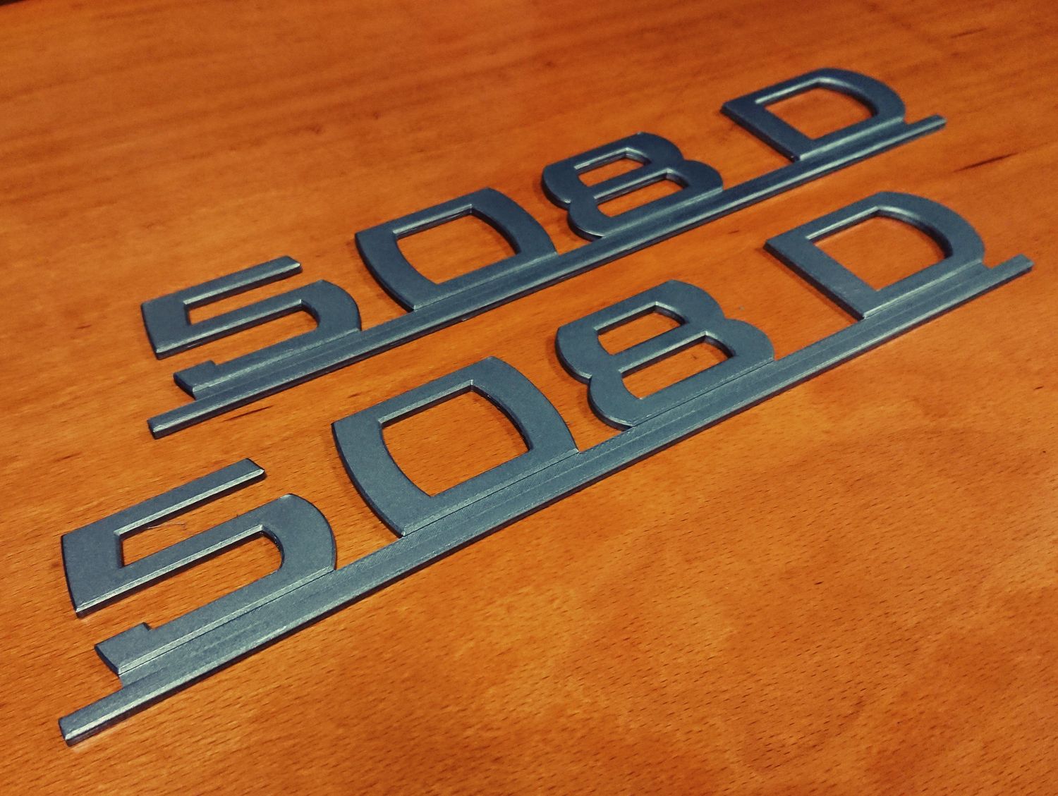 #001 Mercedes 508D Type Designation Emblem SET