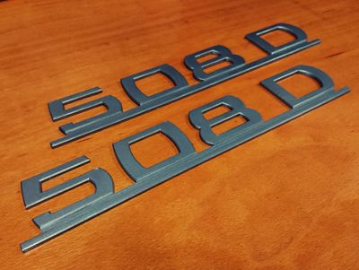 #001 Mercedes 508D Type Designation Emblem SET