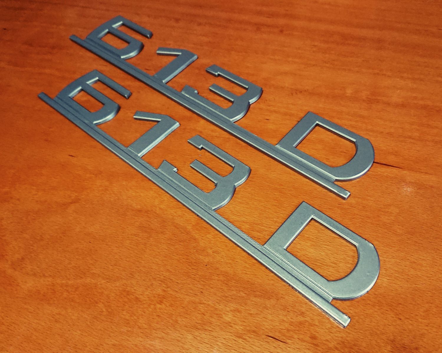#170 Mercedes 613D Type Designation Emblem SET