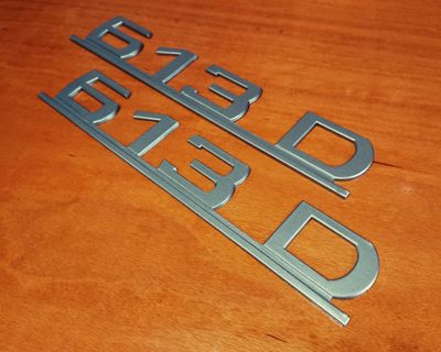 #170 Mercedes 613D Type Designation Emblem SET