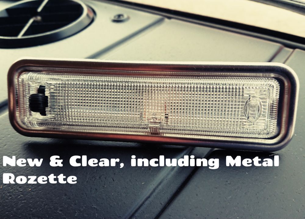 #322 &amp; #331 Hella Interior light unit &amp; Bezel / Rosette. SET