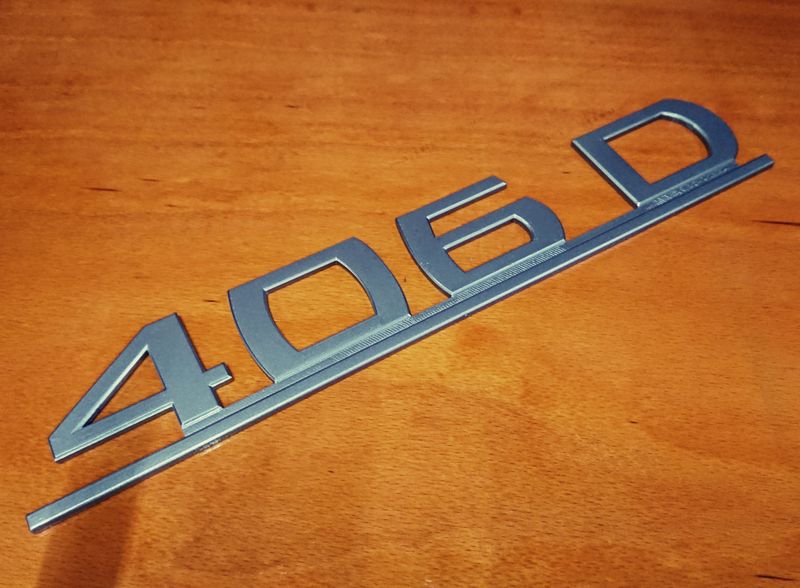 #005 Mercedes 406D Type Designation Emblem