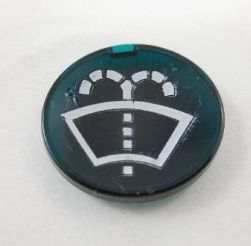 #017 Original Windshield washer Warning lens insert for Square type dashboard Switch.