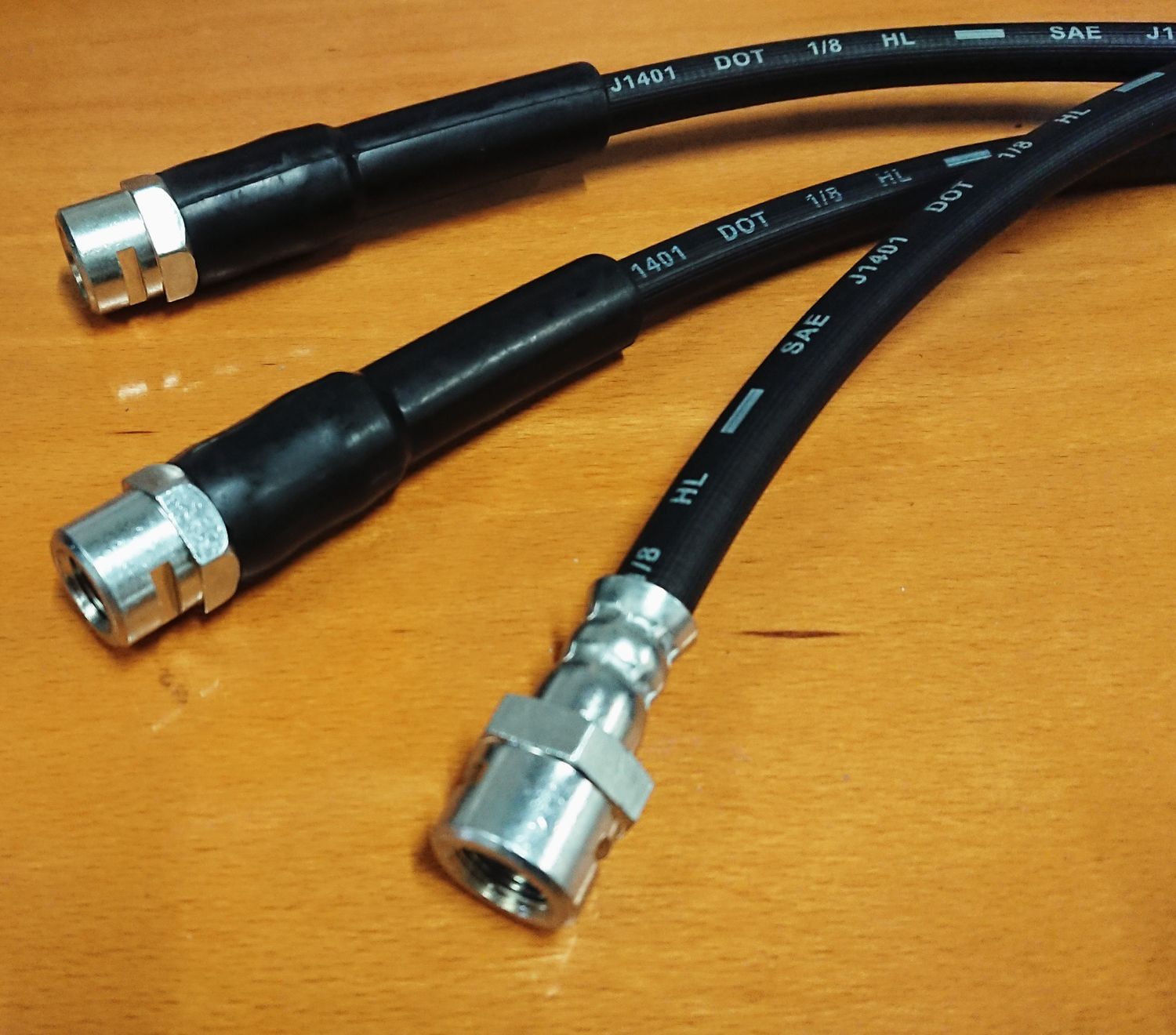 #442 &amp; 486 Flexible Hose / Brake Hose for front Axle &amp; Rear Axle SET