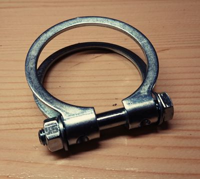 #023 Clamp for connecting exhaust muffler to exhaust pipes