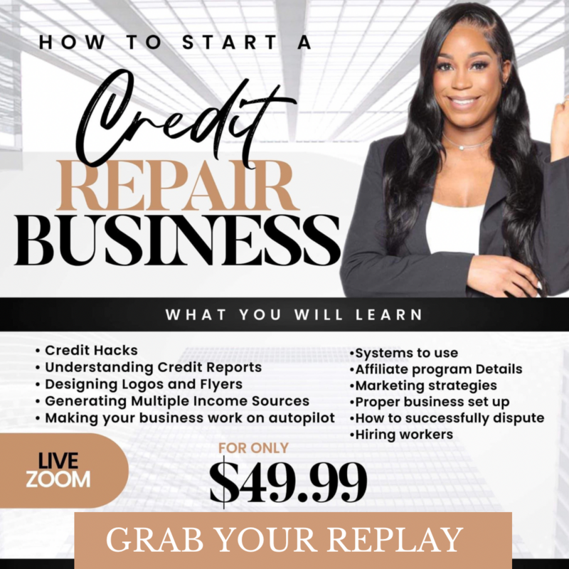 How to start a Credit Repair Business Replay