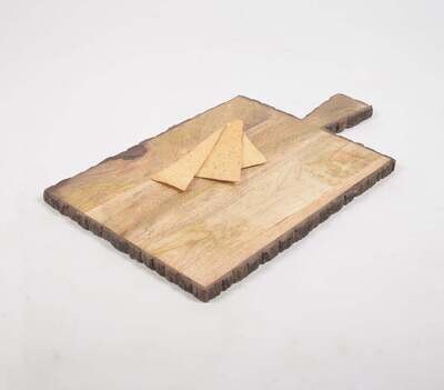 Hand-Cut Natural Wooden Cheese board