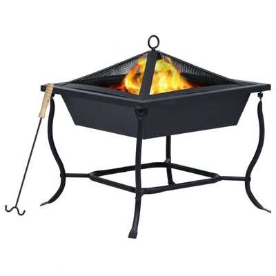 Fire and BBQ Pit Black - House Top
