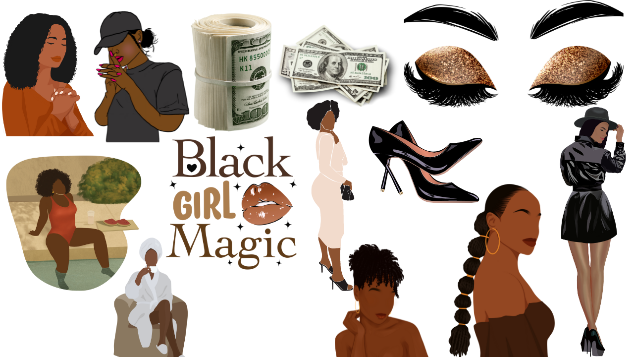 Stationary Black Girl Magic Stickers