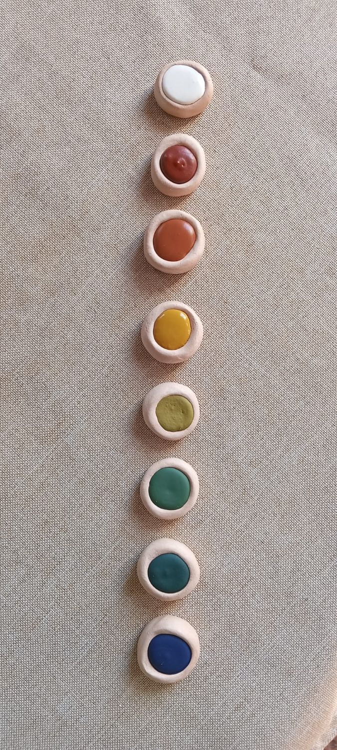 🎨 Acuarelas Artesanales Individuales - Cuenquitos de cerámica 🌿✨