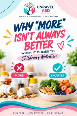 Why more vitamins and supplements are not always better for children's nutrition
