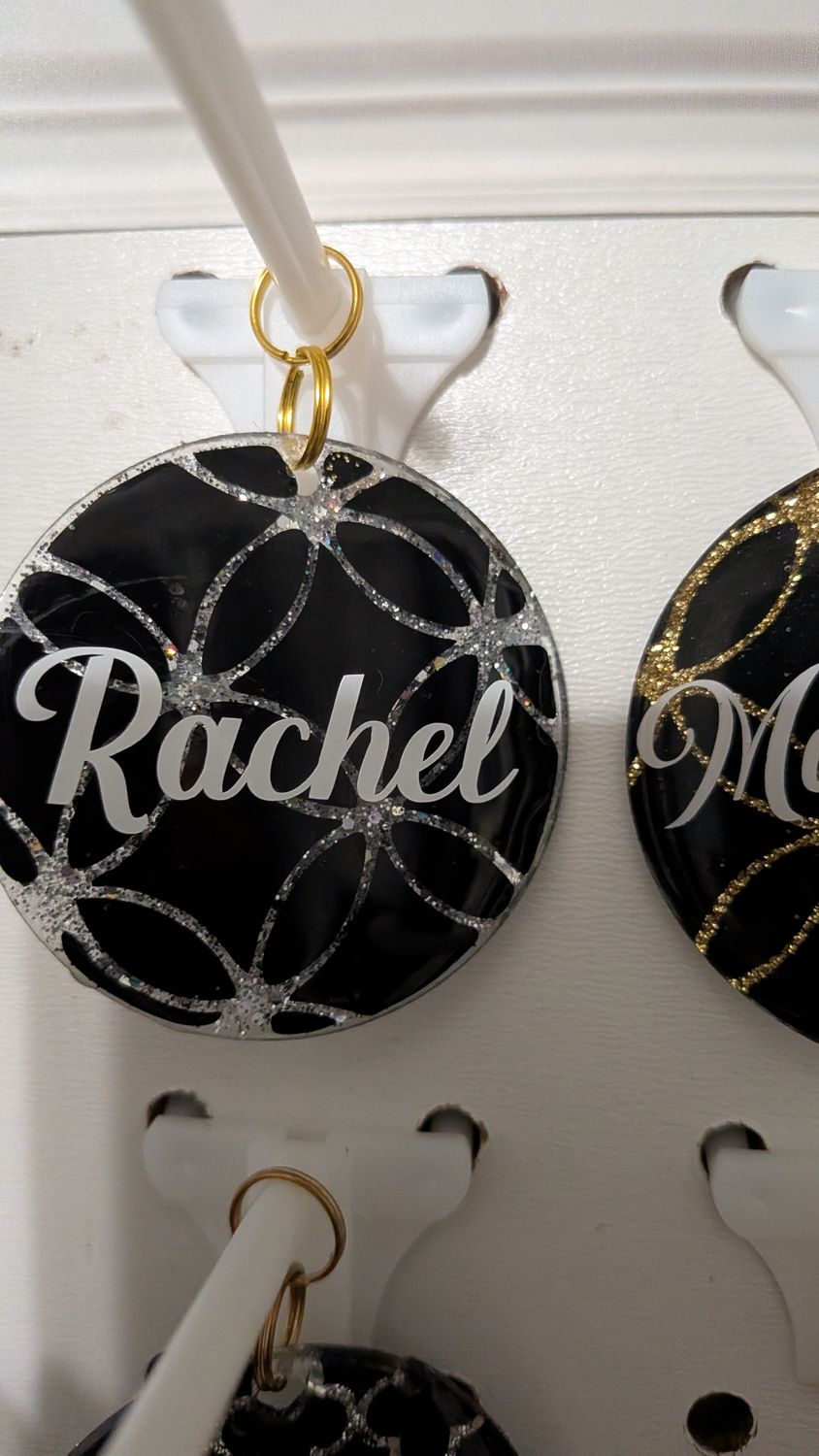 Swirl black silver