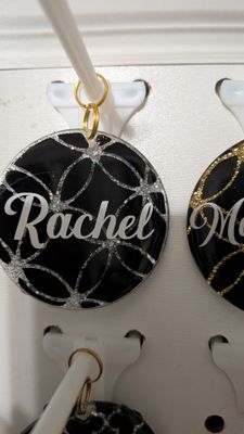 Swirl black silver