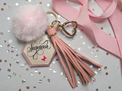 🎀 Breast Cancer Awareness Keychain