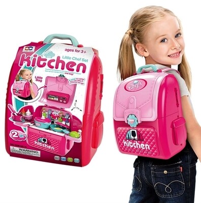 Children Kitchen Pretend Play Bag Set Toy. Play House Early Educational Toy