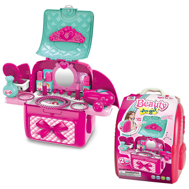 Children Makeup Pretend Play Bag Set Toy. Play House Early Educational Toy