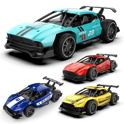 1/24 Scale Alloy RC Car RWD High-Speed Racing Supercar 4 Channels Remote Control Car Fall Resistant Toy Vehicle Hobby Toy Car Gifts for Boy Girls