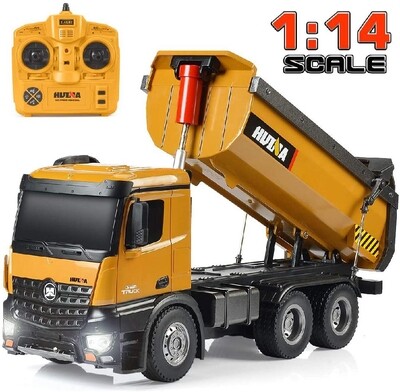 HUINA Toy 1573 1/14 RC Dumper Truck Model Car 2.4G Radio Control With Extra Battery