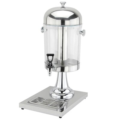 Juice Dispenser 8 ltr, Stainless Steel Beverage Dispenser, Beverage Container Machine with Faucet, Small self-Service Juice Bucket