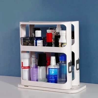 2-layer Pull-out Sliding Rack Multi functional Pull-and-Rotate Rack spice Organizer for Cabinet