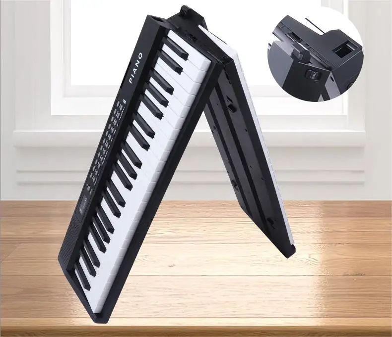 88 Key Folding Digital Piano for Beginner, Full Size Keyboard Piano with MIDI, Electric Portable Piano with Sustain Pedal, Carrying Bag &amp; Stand