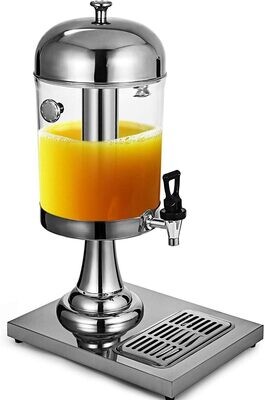 Juice Dispenser 8 ltr, Stainless Steel Beverage Dispenser, Beverage Container Machine with Faucet, Small self-Service Juice Bucket