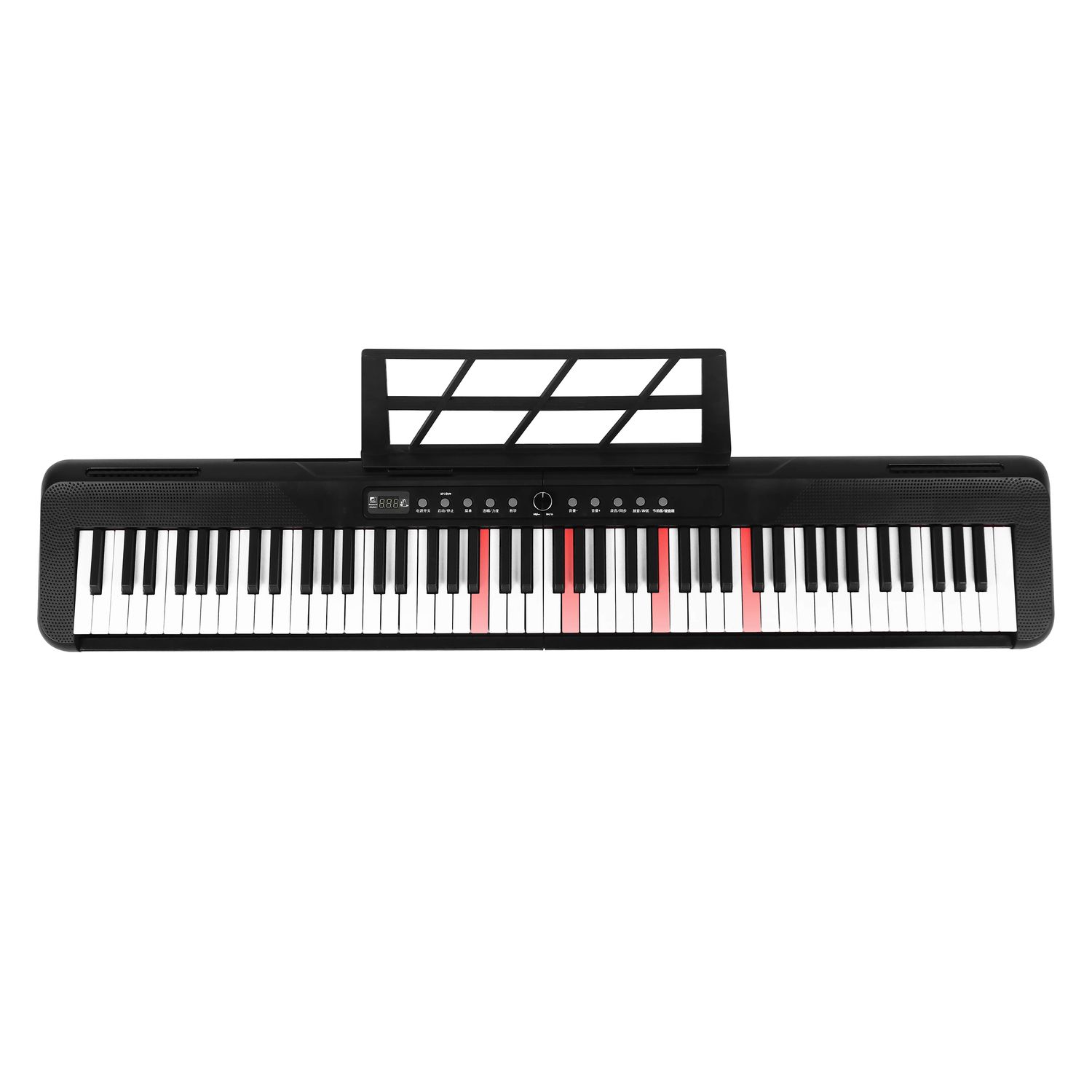 Digital Piano 88 Key Semi Weighted Electronic Keyboard Piano with Music Stand,Power Supply,Bluetooth,MIDI, With Stand and bag