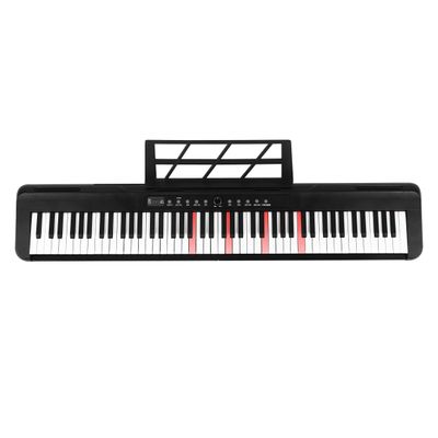 Digital Piano 88 Key Semi Weighted Electronic Keyboard Piano with Music Stand,Power Supply,Bluetooth,MIDI, With Stand and bag