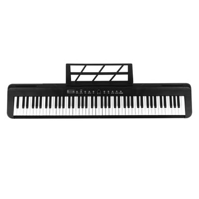 Digital Piano 88 Key Semi Weighted Electronic Keyboard Piano with Music Stand,Power Supply,Bluetooth,MIDI, With Stand and bag
