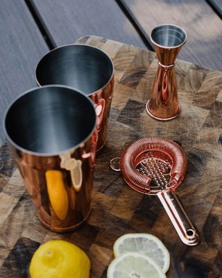 rose gold mixology set