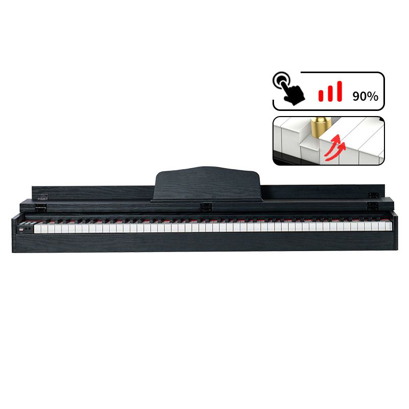 88 key Wooden Digital Piano, Dual Speakers, Velocity-Sensitive Full-Weighted Hammer Keyboard Piano,  With Triple Pedal and Double X Metal Stand