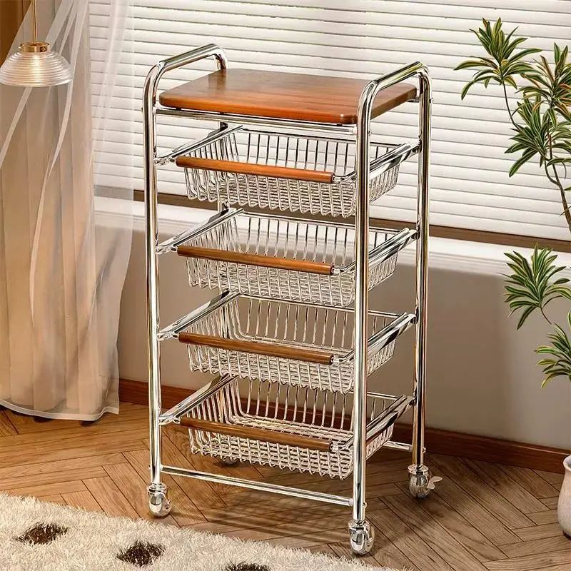 5 Tier Rolling Utility Cart for Kitchen &amp; Bedroom