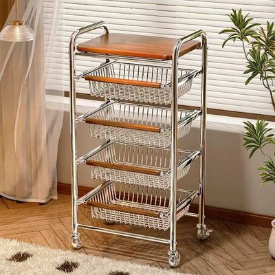 5 Tier Rolling Utility Cart for Kitchen &amp; Bedroom