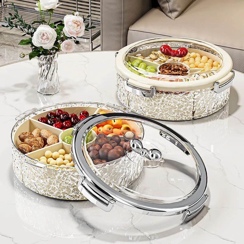 Divided Serving Tray Multipurpose Storage Container