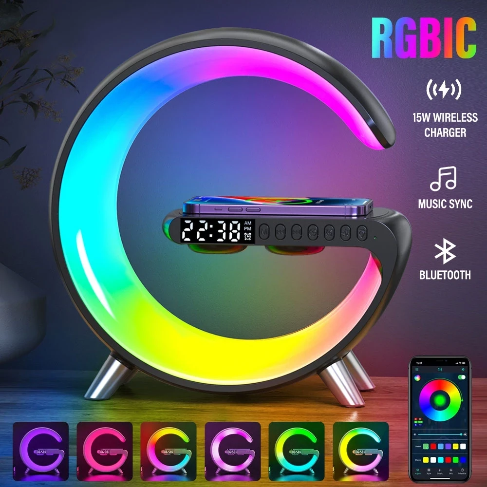 Multi-functional Wireless Charger LED Night Light Atmosphere Desk Lamp