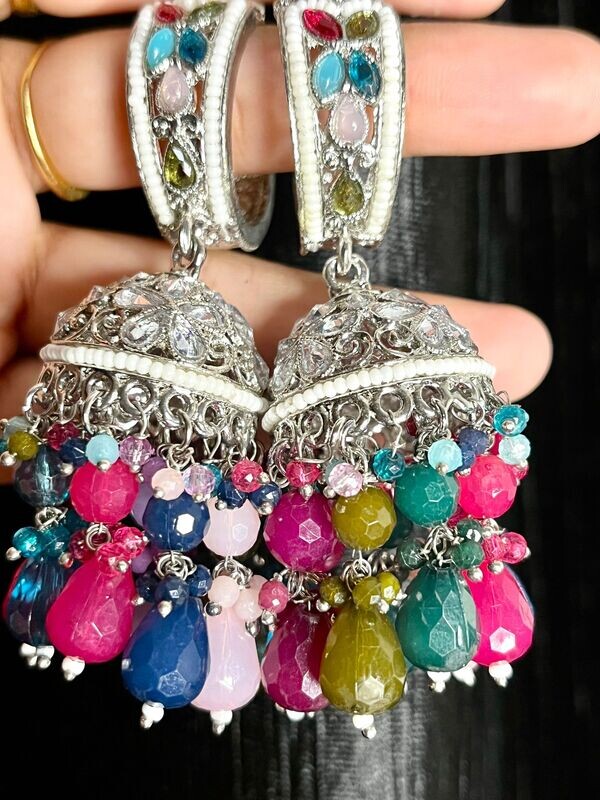 PRIYANKA MULTI COLOR JHUMKA