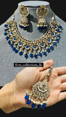 Reverse AD Necklace For Earrings and Tika