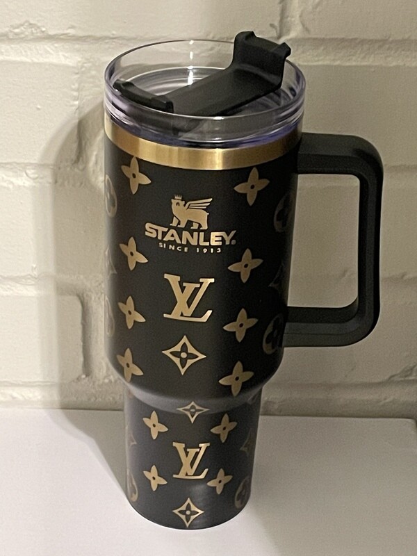 Black &amp; Gold LV Stanley