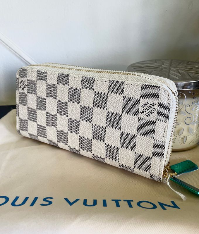 Inspired LV Double Wallet White