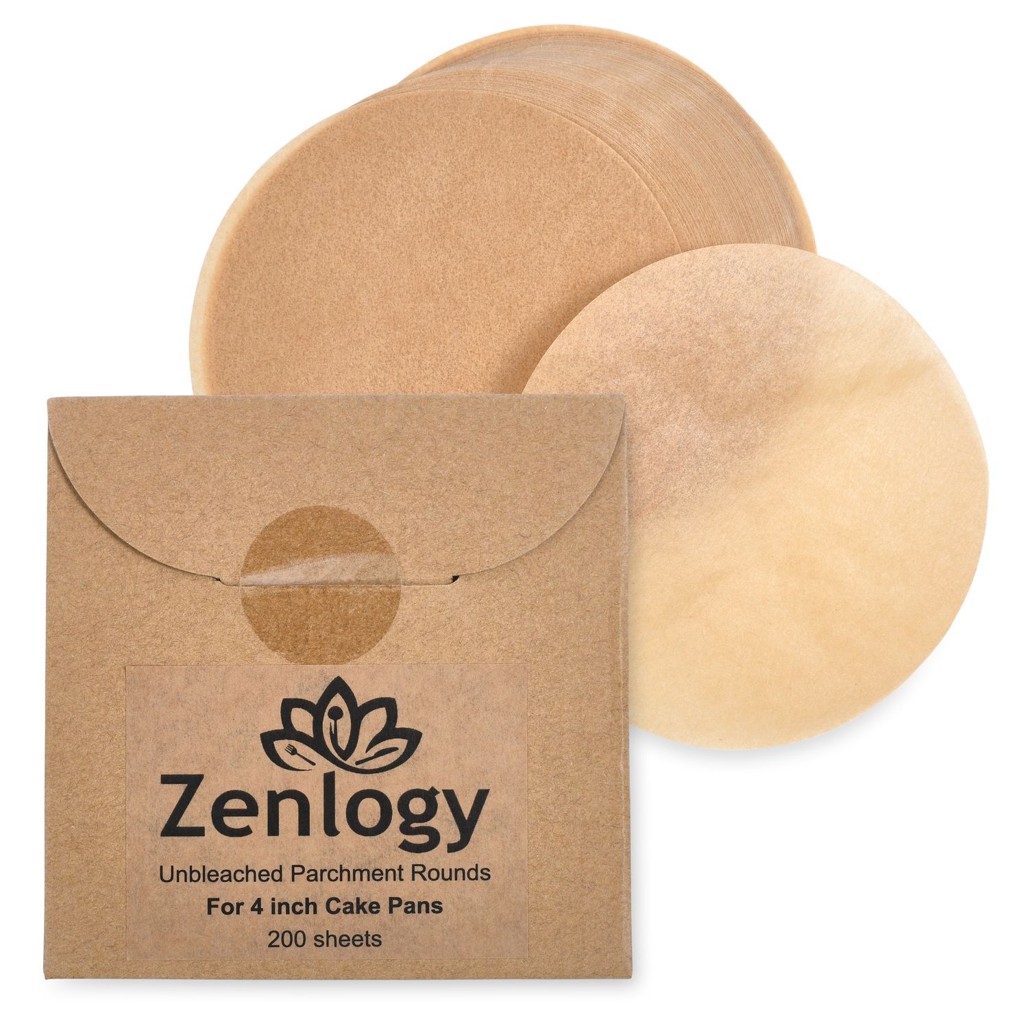 Parchment Rounds for Cake Pans 4 inch - 200 pc