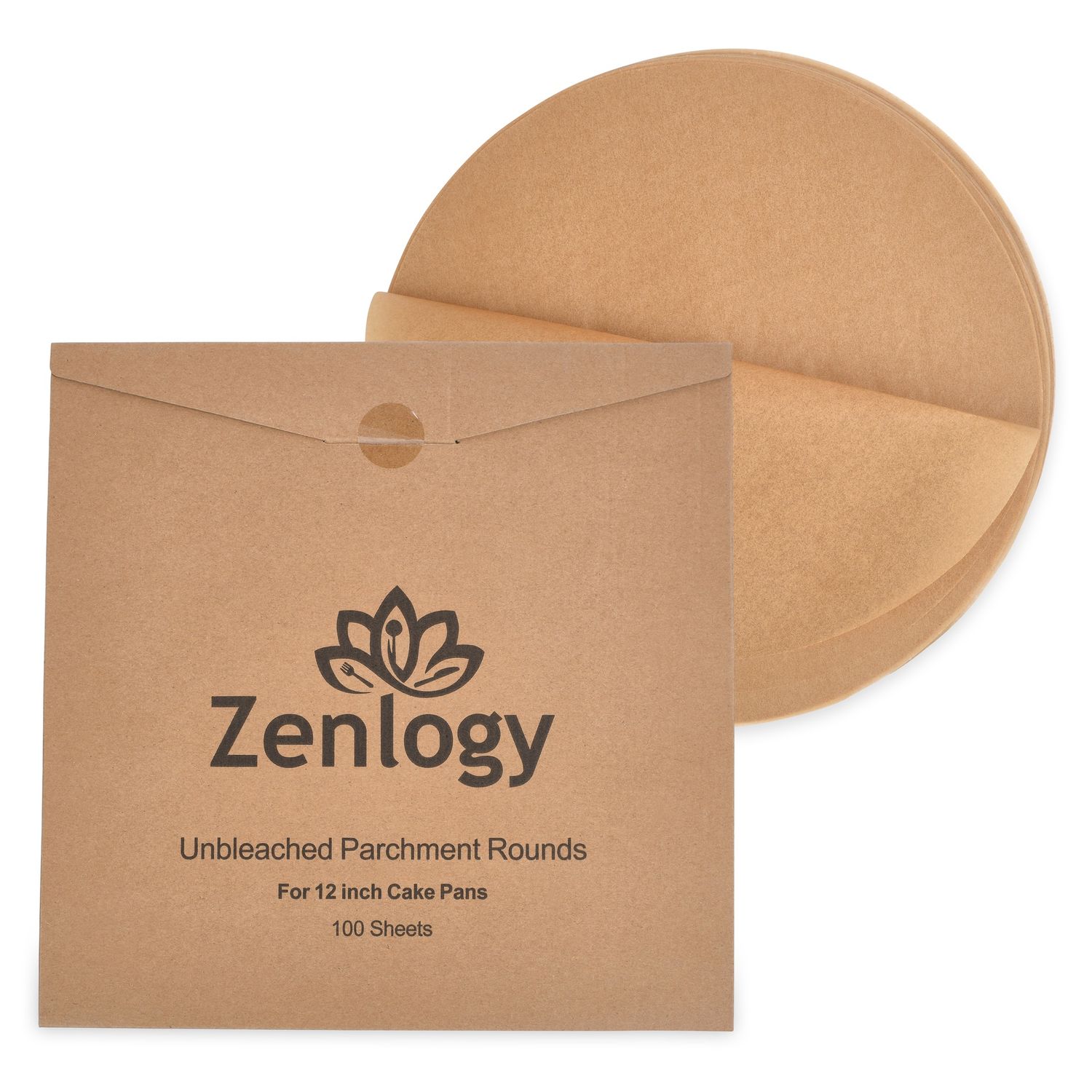 Parchment Rounds for Cake Pans 12 inch - 100 Pc