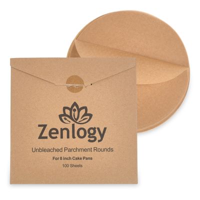Parchment Rounds for Cake Pans 8 inch - 100 Pc
