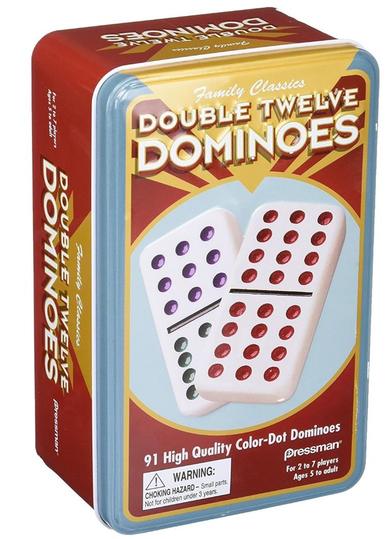 Double Twelve Color Dot Dominoes