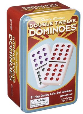 Double Twelve Color Dot Dominoes