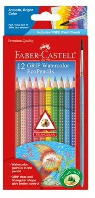 12 Count Color Grip Watercolor By Faber Castell