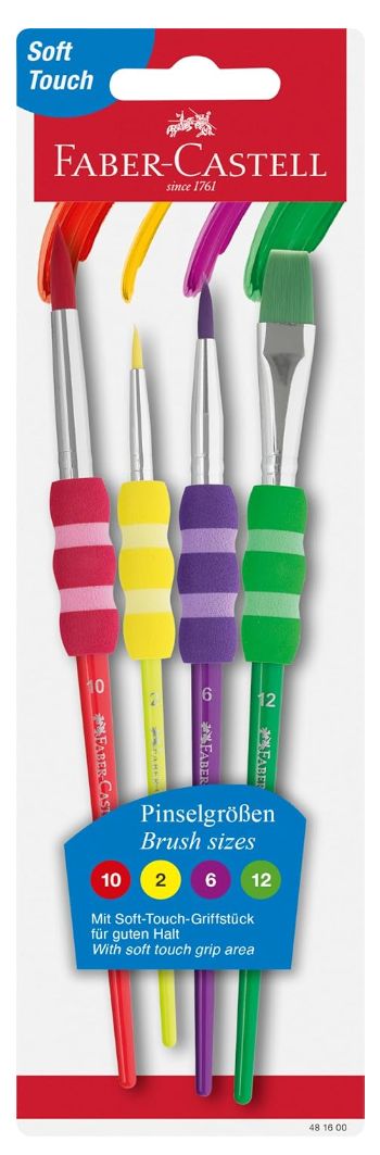 4 Pack Soft Brushes by Faber Castell